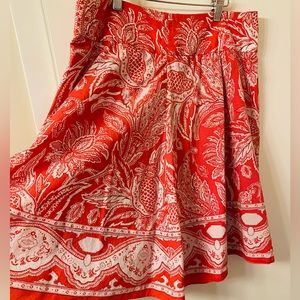 Talbots Red Skirt, size 8p